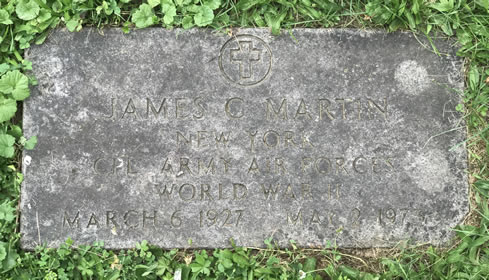 James G Martin Grave Marker 